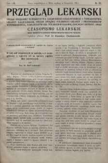 Przegląd Lekarski oraz Czasopismo Lekarskie. 1915, nr 33