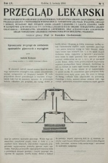 Przegląd Lekarski oraz Czasopismo Lekarskie. 1916, nr 4