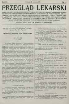 Przegląd Lekarski oraz Czasopismo Lekarskie. 1916, nr 11
