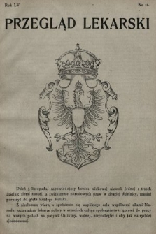 Przegląd Lekarski oraz Czasopismo Lekarskie. 1916, nr 16