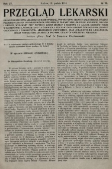Przegląd Lekarski oraz Czasopismo Lekarskie. 1916, nr 18