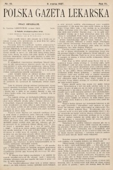 Polska Gazeta Lekarska. 1927, nr 10