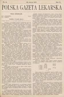 Polska Gazeta Lekarska. 1927, nr 12