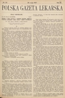 Polska Gazeta Lekarska. 1927, nr 22