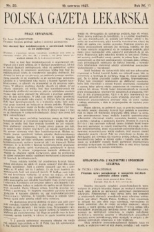 Polska Gazeta Lekarska. 1927, nr 25