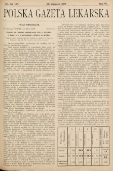 Polska Gazeta Lekarska. 1927, nr 34 i 35
