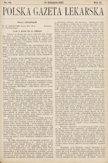 Polska Gazeta Lekarska. 1927, nr 46