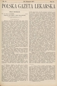 Polska Gazeta Lekarska. 1927, nr 47