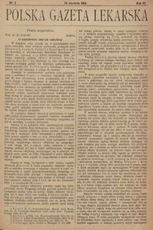 Polska Gazeta Lekarska : dawniej Gazeta Lekarska, Przegląd Lekarski oraz Czasopismo Lekarskie i Lwowski Tygodnik Lekarski. 1924, nr 2
