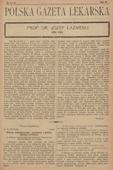 Polska Gazeta Lekarska : dawniej Gazeta Lekarska, Przegląd Lekarski oraz Czasopismo Lekarskie i Lwowski Tygodnik Lekarski. 1924, nr 8 i 9