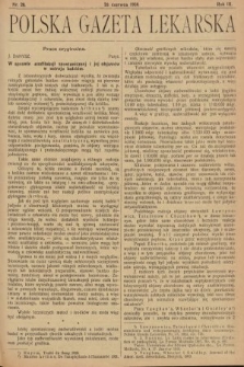 Polska Gazeta Lekarska : dawniej Gazeta Lekarska, Przegląd Lekarski oraz Czasopismo Lekarskie i Lwowski Tygodnik Lekarski. 1924, nr 26