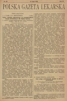 Polska Gazeta Lekarska : dawniej Gazeta Lekarska, Przegląd Lekarski oraz Czasopismo Lekarskie i Lwowski Tygodnik Lekarski. 1924, nr 28
