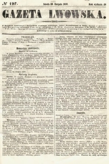 Gazeta Lwowska. 1858, nr 197