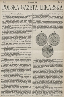 Polska Gazeta Lekarska. 1922, nr 4