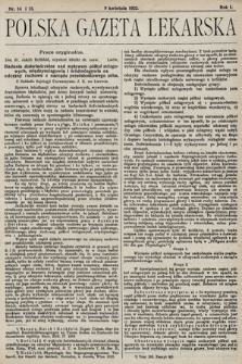 Polska Gazeta Lekarska. 1922, nr 14 i 15