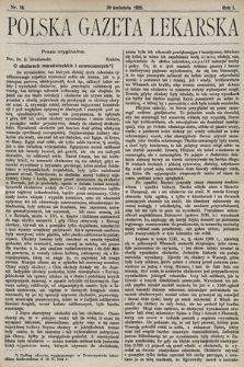 Polska Gazeta Lekarska. 1922, nr 18