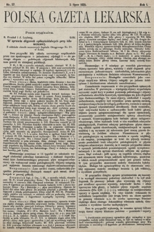 Polska Gazeta Lekarska. 1922, nr 27