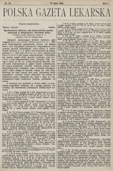 Polska Gazeta Lekarska. 1922, nr 30
