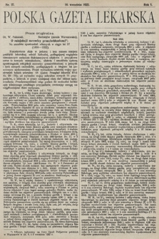 Polska Gazeta Lekarska. 1922, nr 37