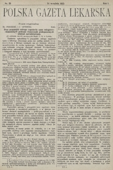 Polska Gazeta Lekarska. 1922, nr 39