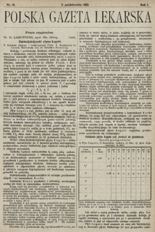 Polska Gazeta Lekarska. 1922, nr 41
