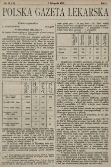 Polska Gazeta Lekarska. 1922, nr 44 i 45