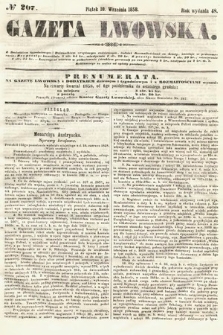 Gazeta Lwowska. 1858, nr 207