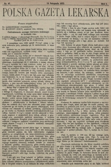 Polska Gazeta Lekarska. 1922, nr 47