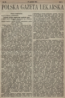 Polska Gazeta Lekarska. 1922, nr 51