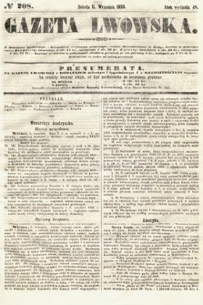 Gazeta Lwowska. 1858, nr 208