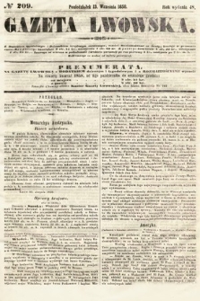 Gazeta Lwowska. 1858, nr 209