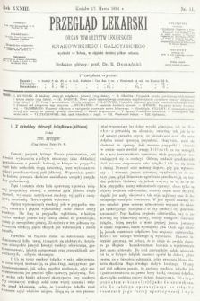 Przegląd Lekarski : organ Towarzystw Lekarskich Krakowskiego i Galicyjskiego. 1894, nr 11