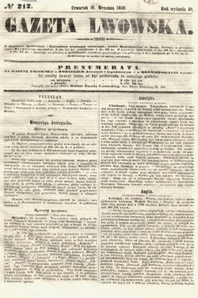 Gazeta Lwowska. 1858, nr 212