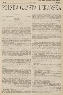Polska Gazeta Lekarska. 1933, nr 10