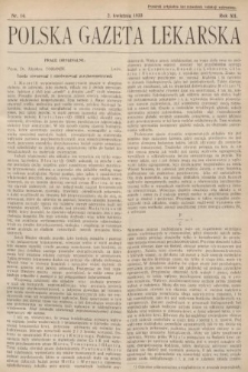 Polska Gazeta Lekarska. 1933, nr 14