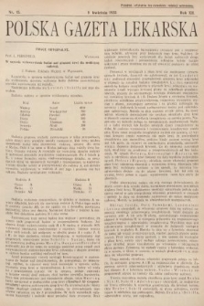 Polska Gazeta Lekarska. 1933, nr 15