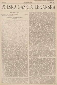 Polska Gazeta Lekarska. 1933, nr 26