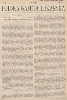 Polska Gazeta Lekarska. 1933, nr 27