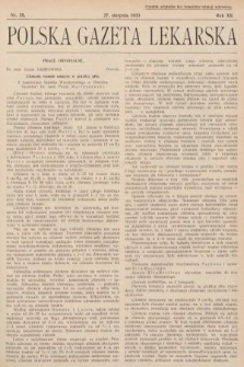 Polska Gazeta Lekarska. 1933, nr 35