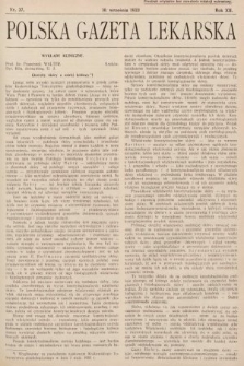 Polska Gazeta Lekarska. 1933, nr 37