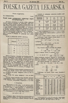 Polska Gazeta Lekarska. 1925, nr 3