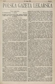Polska Gazeta Lekarska. 1925, nr 7