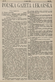 Polska Gazeta Lekarska. 1925, nr 10