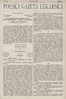 Polska Gazeta Lekarska. 1925, nr 14