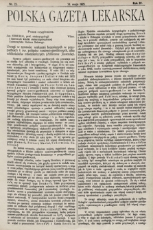 Polska Gazeta Lekarska. 1925, nr 21