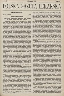 Polska Gazeta Lekarska. 1925, nr 45