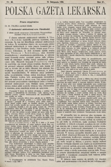 Polska Gazeta Lekarska. 1925, nr 46