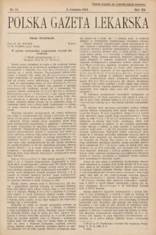 Polska Gazeta Lekarska. 1934, nr 15