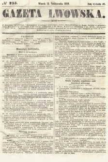 Gazeta Lwowska. 1858, nr 233