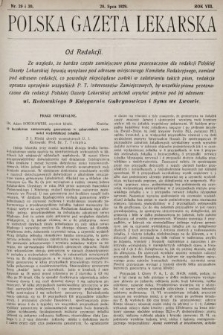 Polska Gazeta Lekarska. 1929, nr 29 i 30